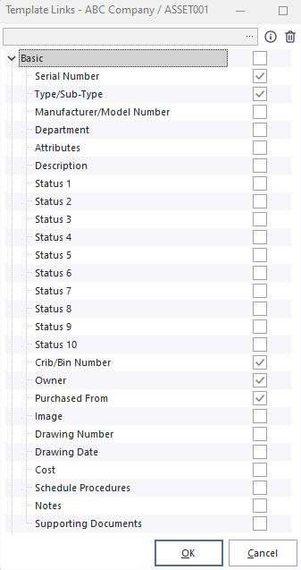 Locking template fields