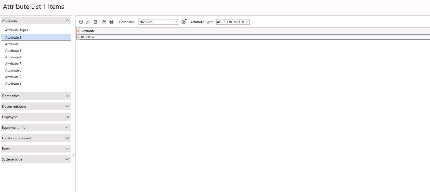 Attribute editor