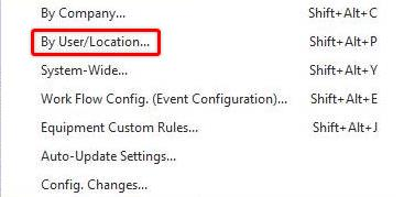 By User/Location preferences