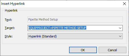 Hyperlink editor