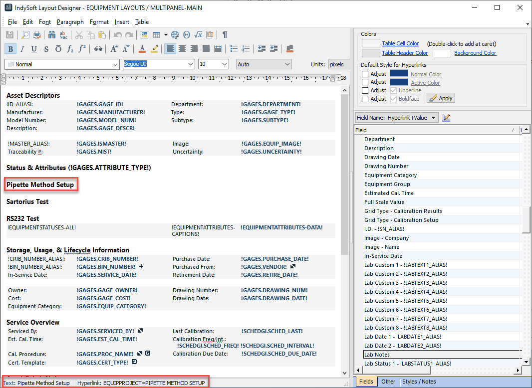 Text with hyperlink