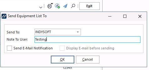 Send to another user dialog