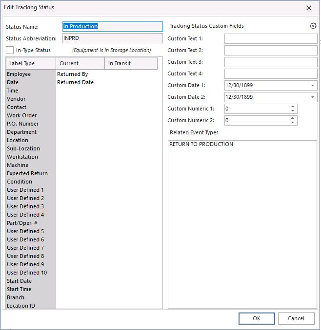 Tracking Status — example 2