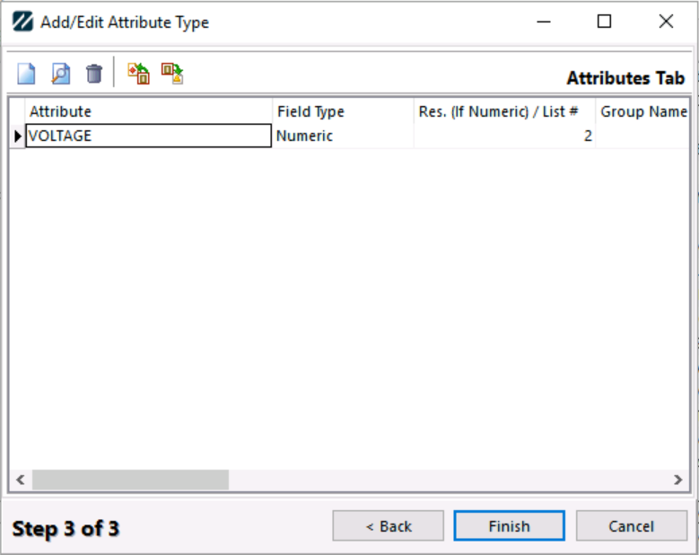 Add/Edit → Attributes