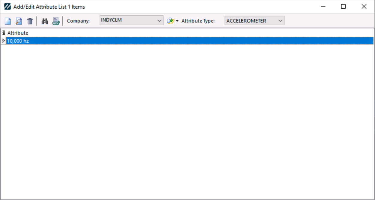 Attribute editor