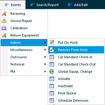 Remove From Hold event