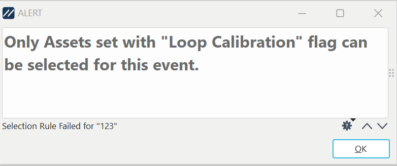 Block from Selection - Non-Loop Calibration Assets