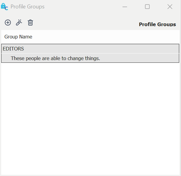 Profile Groups