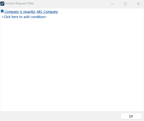 Action Request Filter