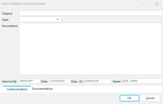 Action Request Communication