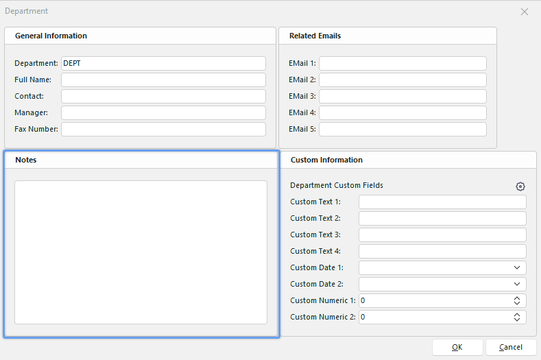 Add/Edit Department - Step 3