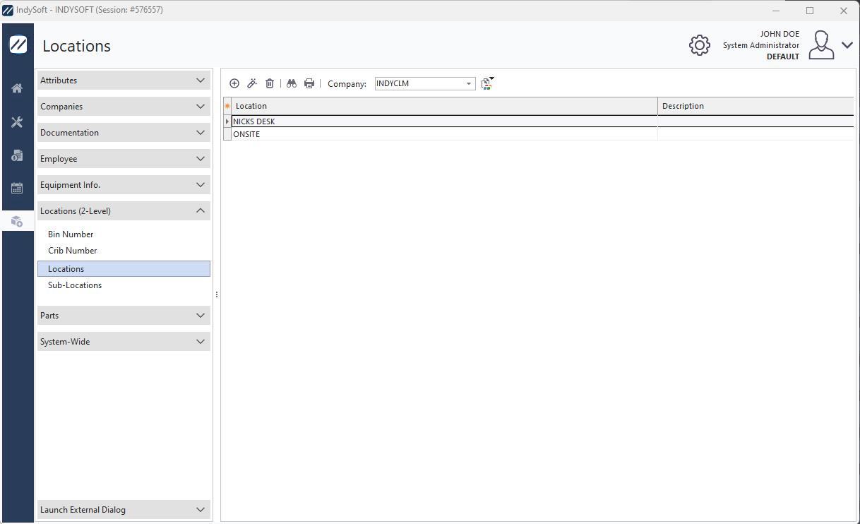 Add/Edit Locations Dialog