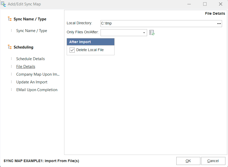 File Details - Import Types