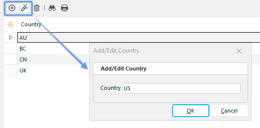 Add New Country