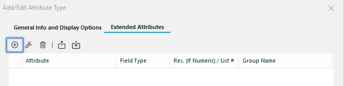 Add/Edit Attribute Type Step 3 - Attributes Tab