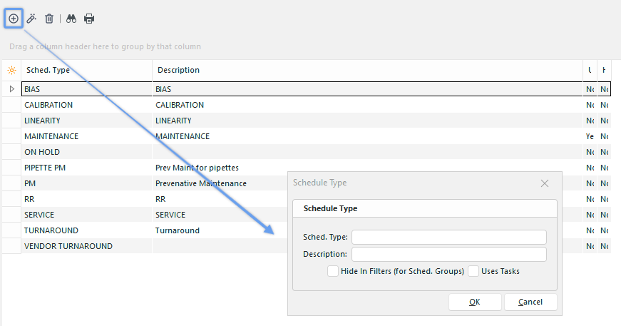 Add New Schedule Type