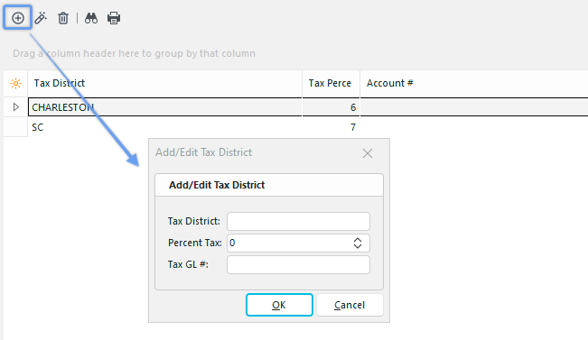 Add New Tax District