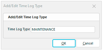 Add/Edit Time Log Type