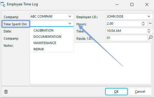 Employee Time Log
