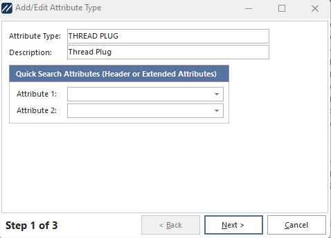 Adding Attribute Types - Step 1