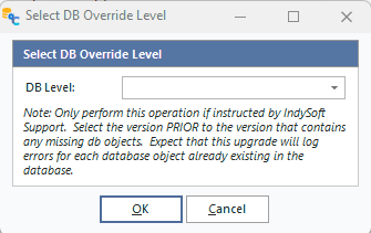 DB Override Level
