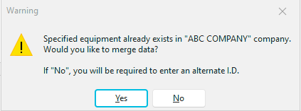 Merge Assets Warning