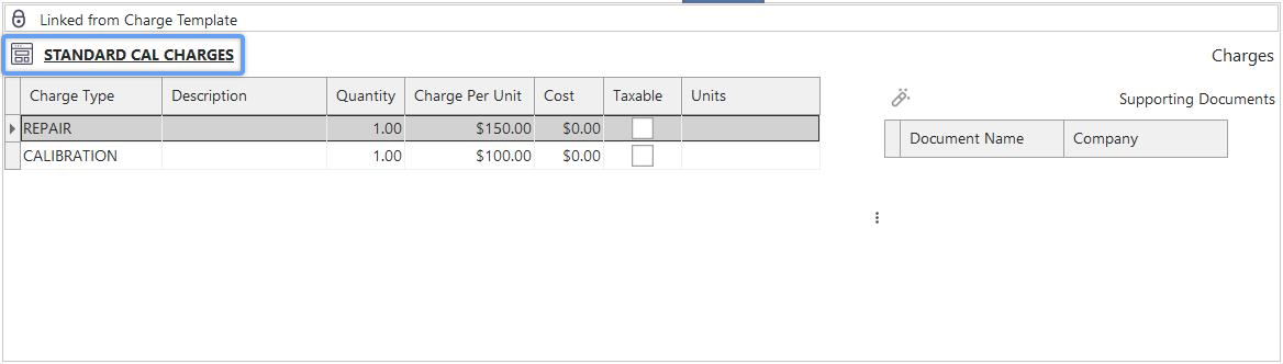 Linked Charge Template