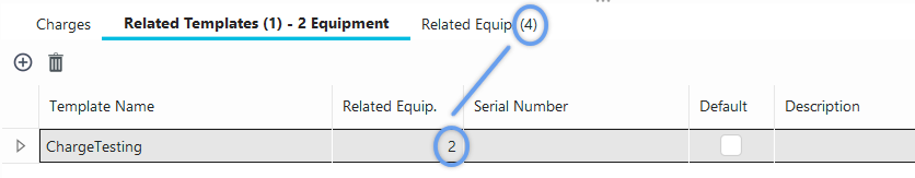 Related Equipment - Charge Templates