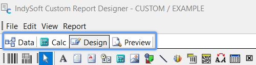 Report Designer - Tabs