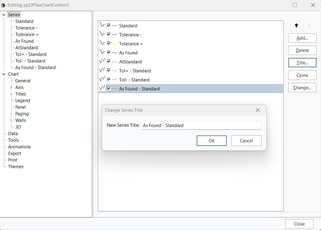 TeeChart Control - Editing Series Titles