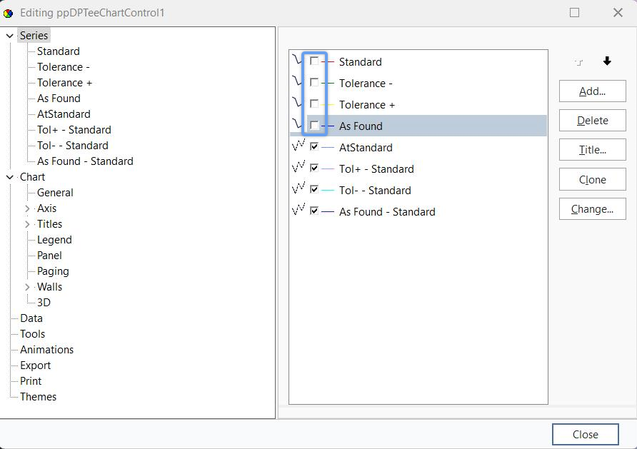 TeeChart Control - Main Screen