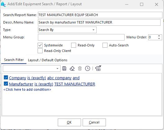 Add Custom Search By Dialog