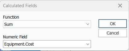 Calculated Field Dialog