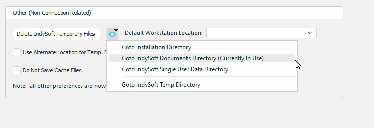 Goto IndySoft Directories Button