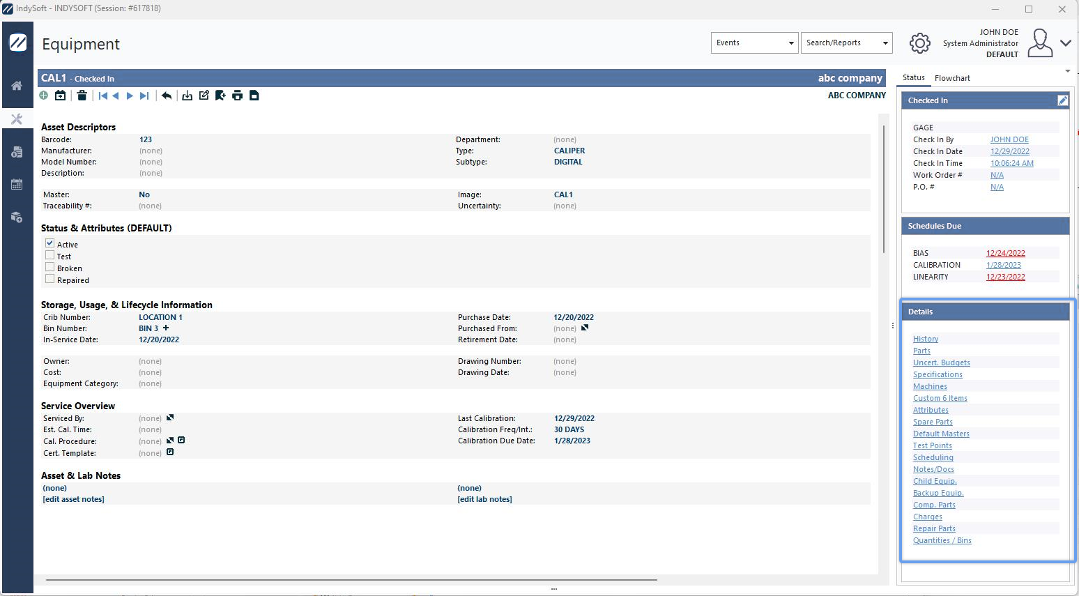 Details Group (all details displayed)