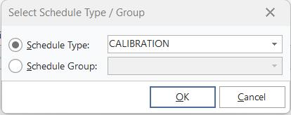 Select Schedule Type / Group