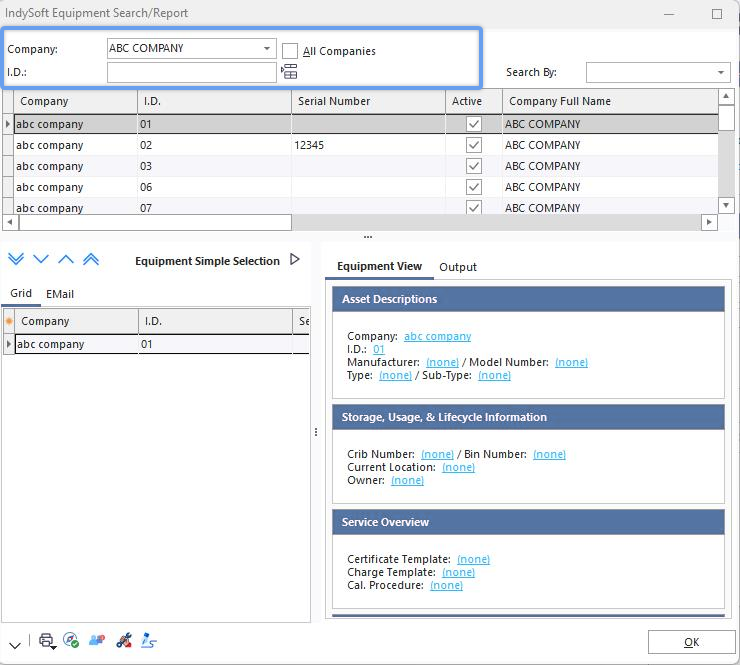 Simple Selection Dialog