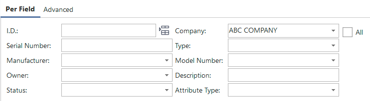 Per Field Tab