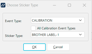 Choose Sticker Type Dialog