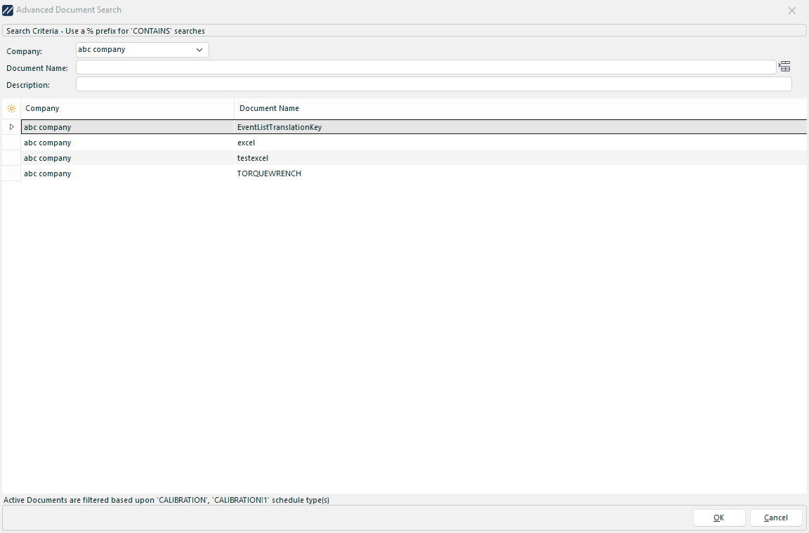 Add Equipment Doc Dialog