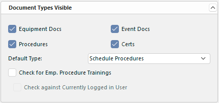 Work Flow Configuration Step 3 - Document Types