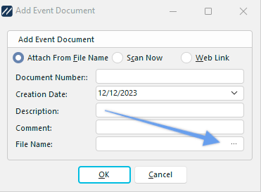 Add Event Doc Dialog (from file)