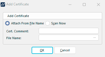 Add Certificate Dialog (from file)