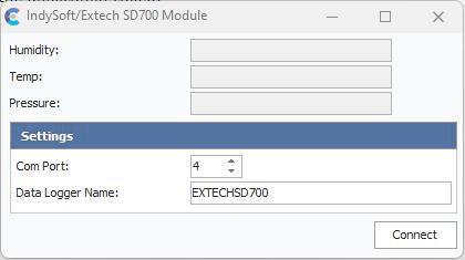 Extech SD700 Logger - Latest Readings