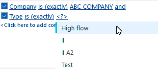 Example - Filterbox Drop-Down Criteria