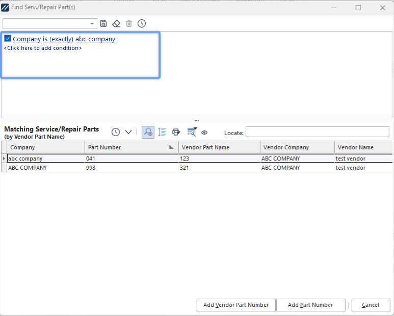 Find Service/Repair Parts - Service/Repair Parts Filter