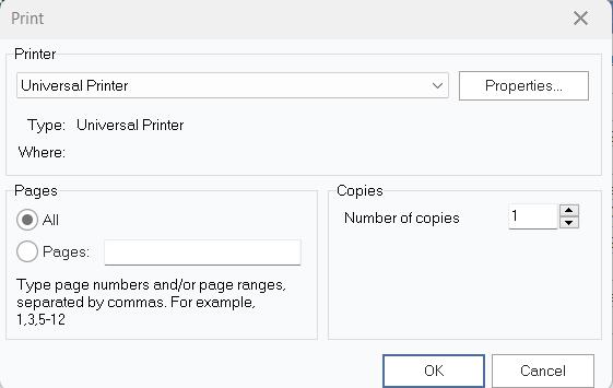 Flowchart Print Confirmation Dialog