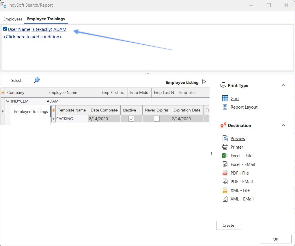 Example - Filtering Details