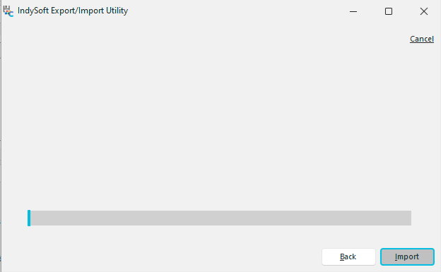 Import Progress