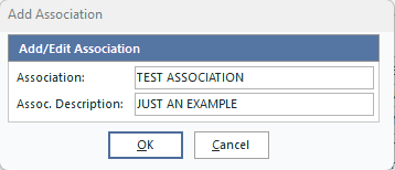 Add Association Dialog
